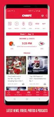 Chiefs android App screenshot 5